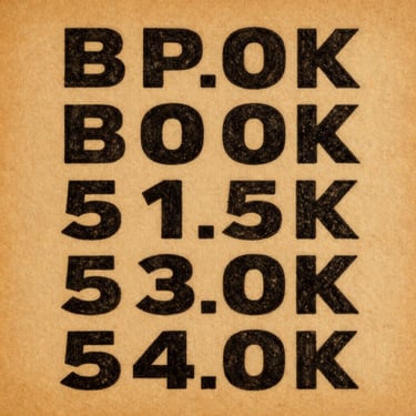 Hand-drawn vintage show flyer replica printed on thick amber-toned paper, showing bold block letters and street coordinates.