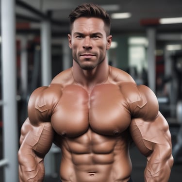 Group shot of diverse male fitness influencers collaborating on a campaign with branded wellness gear.