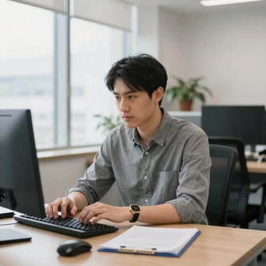 man standing near balcony