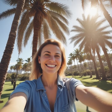 woman wearing black crew-neck shirt