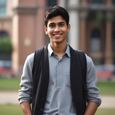 A happy customer receiving their clean laundry at home.