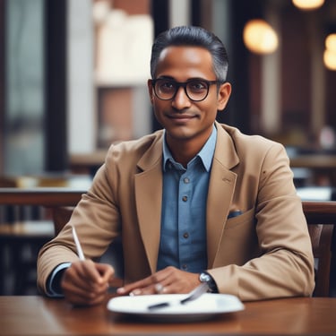 man standing near balcony