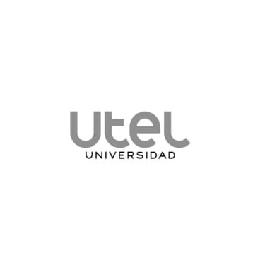 Logo Utel Universidad en blanco y negros