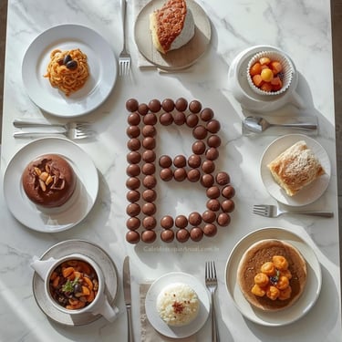 Pratos Letra B culinária: brigadeiro bacalhau bobó camarão bolo cenoura beijinho baião dois mesa clara elegante receitas
