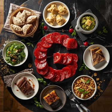 Pratos Letra G culinária: goiabada gyoza gnocchi guacamole ganache galeto granola grão bico mesa clara elegante receitas