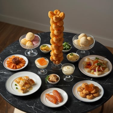 Pratos Letra I culinária: sorvete italiano inhame iogurte ikura isca peixe amaretti pão italiano mesa clara elegante receitas