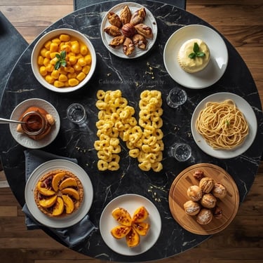 Pratos Letra N culinária: nhoque nata nozes noodles nutella nectarina pastéis nata nougat mesa clara elegante receitas