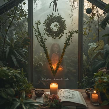 Ritos V: visualização criativa vida renova viagem interior vórtice essências visão vegetal sagrado vibração vela ritual