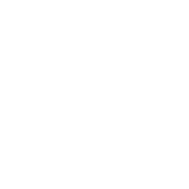 White minimalist telephone receiver icon for contact us button on black background.
