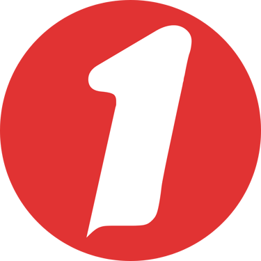 Red circle with the number 1