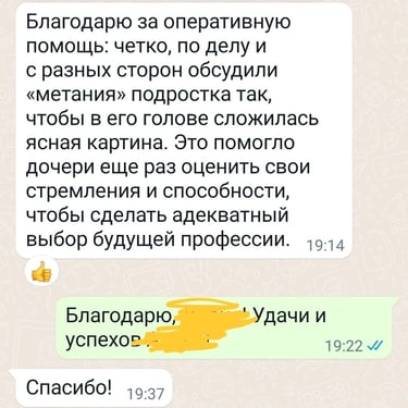 Отзыв о диагностике профориентации подростка — экспресс-сессия Самат Панов Астана