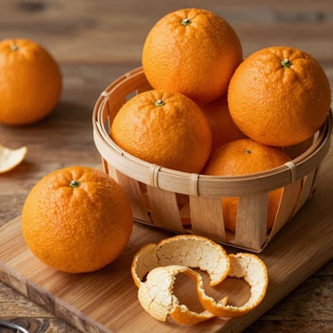 Close-up of a premium CitrusBurn bottle surrounded by fresh citrus slices on a sleek kitchen counter.
