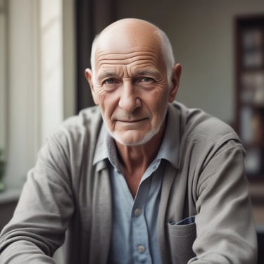 man standing near balcony