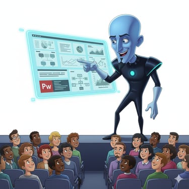 Collaborative Google Slides design with custom brand templates and interactive visuals