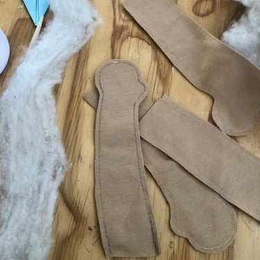 Piezas de tela de las extremidades sin coser de las muñecas waldorf