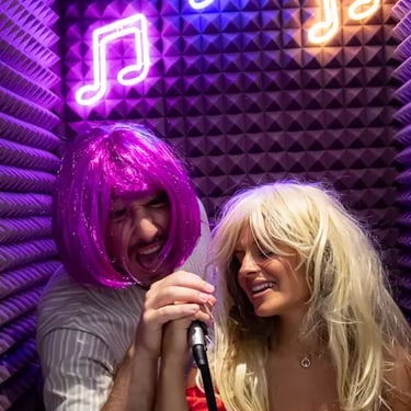 Karaoke photo room at Selfie Experience Split – fun thing to do in Split with friends