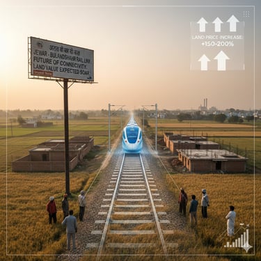 How the proposedJewar Bulandshahar rail link will impact  land price