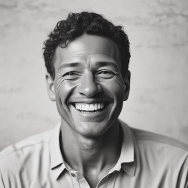 a man with a smile on his face