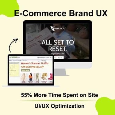  E-commerce brand UX case study mockup by Innovaytix