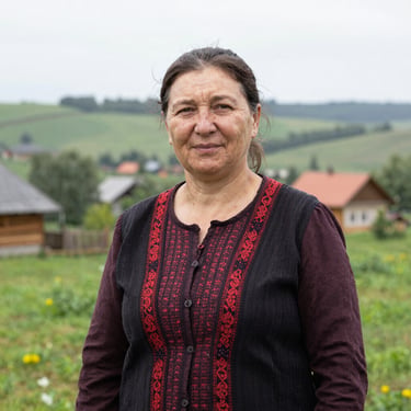 A happy customer standing beside a freshly mowed, vibrant green lawn in Plovdiv.