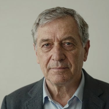man standing near balcony