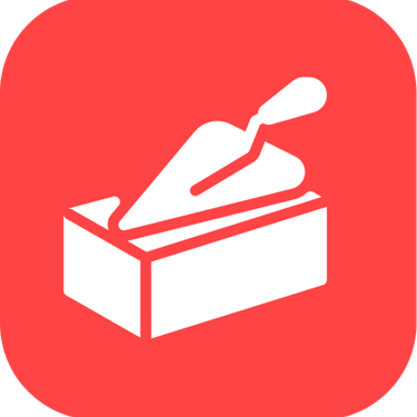 Icono representativo de construcción y reparación de hornos refractarios industriales