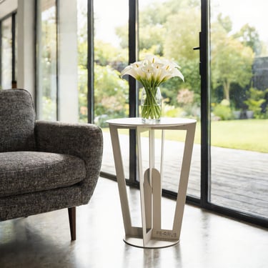 premium lasercut metal side table