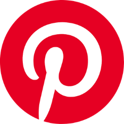 Official Pinterest logo featuring a white stylized letter P inside a vibrant red circular background.