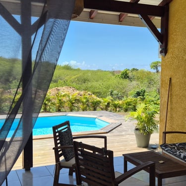 vue depuis la terrasse de la villa jolan