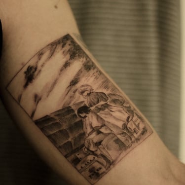 Tatouage Manga Drifting Dragon réalisé par Margot Dubs Tattoo