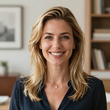 woman wearing black crew-neck shirt