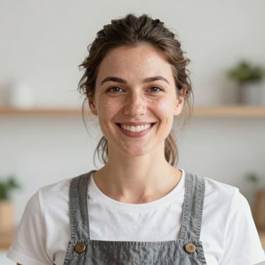 woman wearing black crew-neck shirt