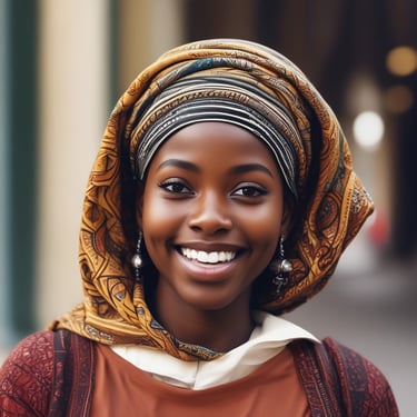 A smiling child reading the Quran in a bright classroom with green and blue walls.