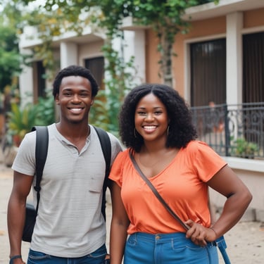 Customer browsing products on a smartphone with a cozy background