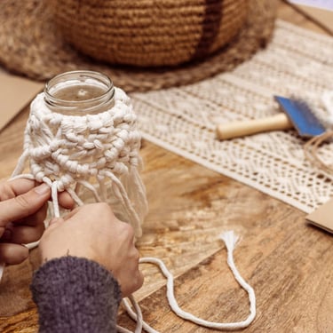 Nudos de macrame para macetas