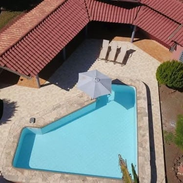 Visão aérea do Rancho do Neneco - Rancho para alugar em Miguelópolis SP