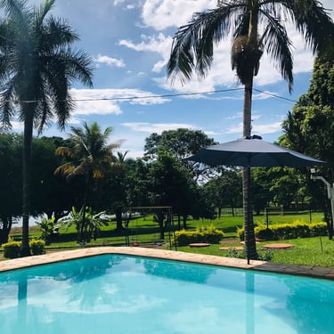 Piscina aquecida do Rancho do Neneco - Rancho para alugar em Miguelópolis SP