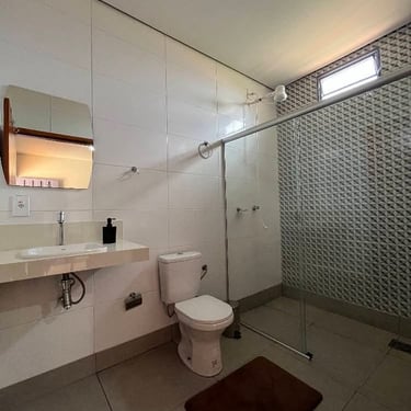 Banheiro do Rancho do Neneco - Rancho para alugar em Miguelópolis SP