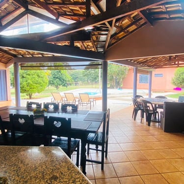 Área Gourmet do Rancho do Neneco - Rancho para alugar em Miguelópolis SP