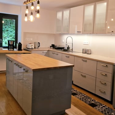Cuisine rénovée après travaux d'aménagement