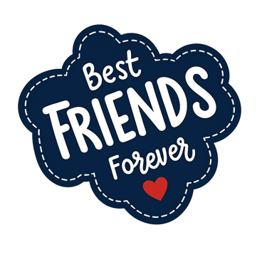 A cartoon logo declaring that you and Jesus are “best friends forever”