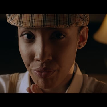 Close-up portrait with dramatic lighting in The Entomologist