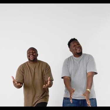 Paul Kachala and Sam Mjura performing in Wabwino by Paul Clement filmed by Daniel da Trindade.