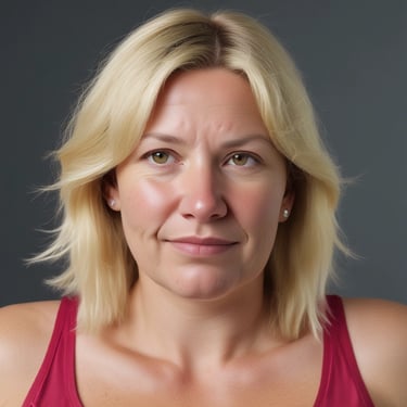 woman wearing black crew-neck shirt