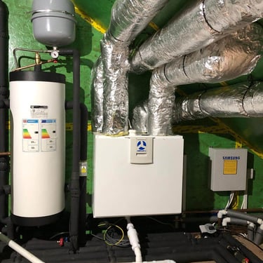 MVHR system installed by Eco Wright Energy