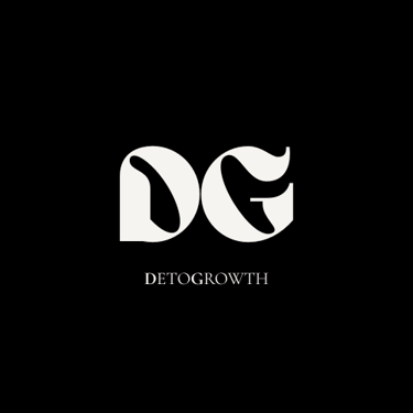 Logo principal de DetoGrowth con fondo negro