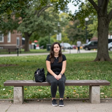 Smiling woman feeling inspired during a coaching session