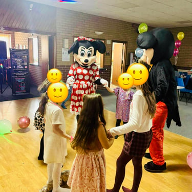childrens party in kidderminster for a birthday party with a surprise mascot visit