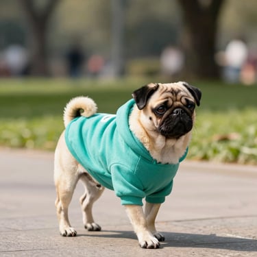 Bug con sudadera hecha a mano color verde azul