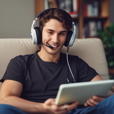Smiling mover carefully carrying a packed box in a bright, organized home.